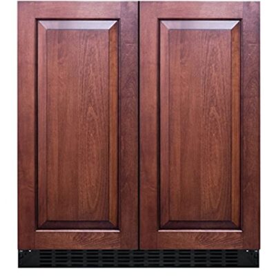 Summit Appliance 30" Side-by-Side Compact Refrigerator & Freezer Panel Ready Black