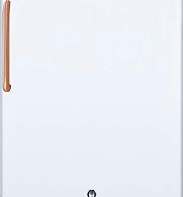 Summit Appliance Compact All-Refrigerator White Copper Handle