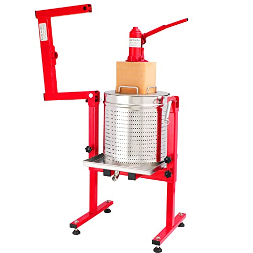Mosakar 30L Hydraulische Obstpresse – 3 Tonnen Druck, Aus AISI 304 Edelstahl, Für Wein, Apfelwein & Säfte