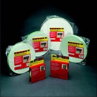 3M Off-White Double Sided Foam Tape 4" x 36 yd - 1/8" Thick